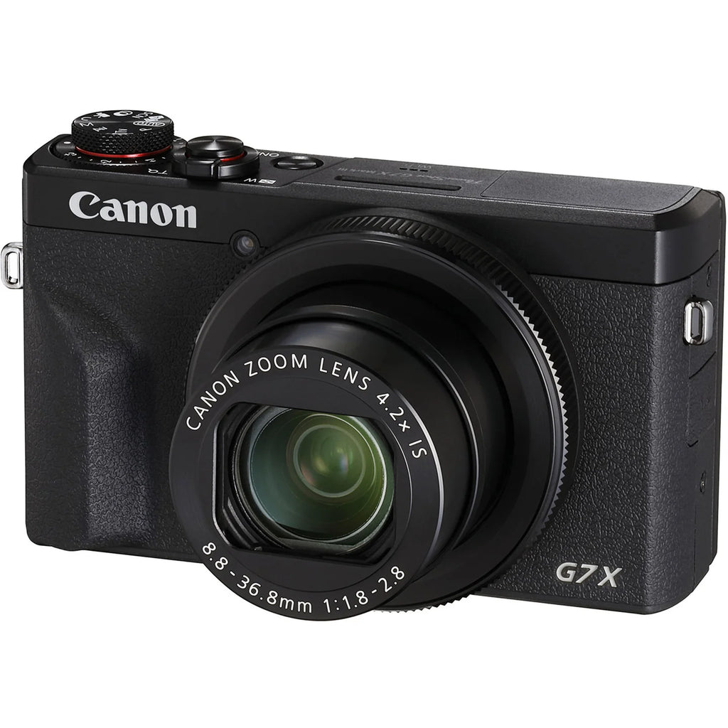 Canon PowerShot G7 X Mark III Digital Camera | 4K Vlogging, 20.1MP, Wi-Fi Bluetooth – Black Compact Camera for Creators